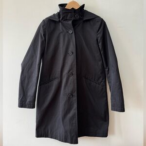 Lauren Ralph Lauren Black Women's Trench Coat with Removable Hood